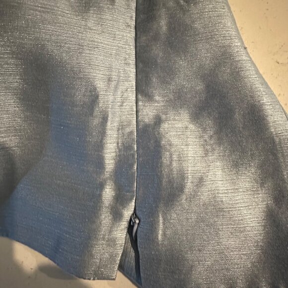 Kasper Petite 6P Shimmering Blue Sleeveless Top - Picture 6 of 8